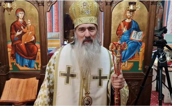 ”S-a sfârşit exilul!”. ÎPS Teodosie a întrerupt slujba ca să marcheze finalul carantinei pe care a încălcat-o deja de trei ori