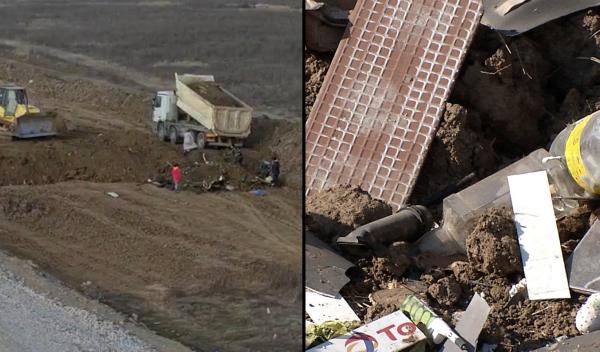 CAMERA ASCUNSĂ: Cum se aruncă gunoiul ca-n codru într-un șantier din București. Unii s-au prins imediat că e sursă de bani