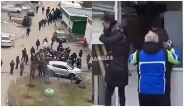 Oamenii din Harkov s-au luat la bătaie pe mâncare. În Melitopol, din disperare, localnicii au jefuit un magazin alimentar