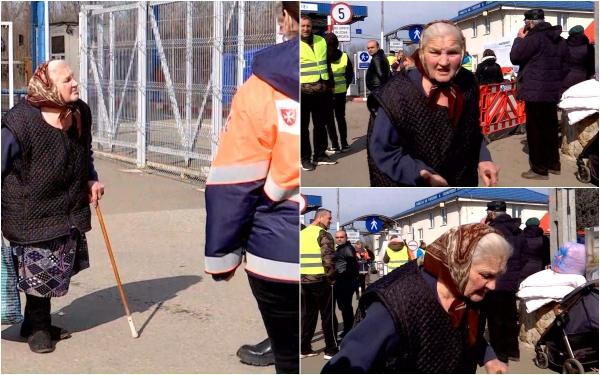 Moment emoţionant în Vama Sighet: O bătrânică din Solotvino a trecut graniţa în România ca să ceară sprijin. Nu mai avea bani de medicamente
