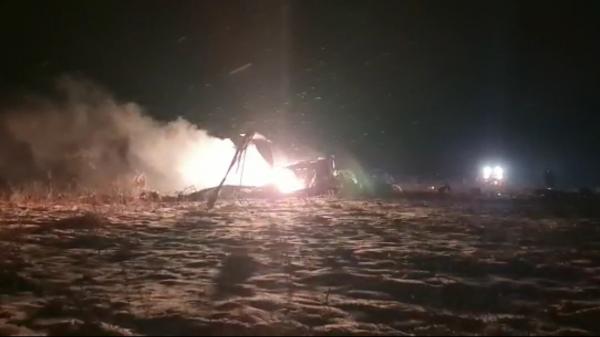 Primele imagini de la locul prăbușirii elicopterului IAR-330 Puma. Militarii de la bord nu au avut nicio șansă