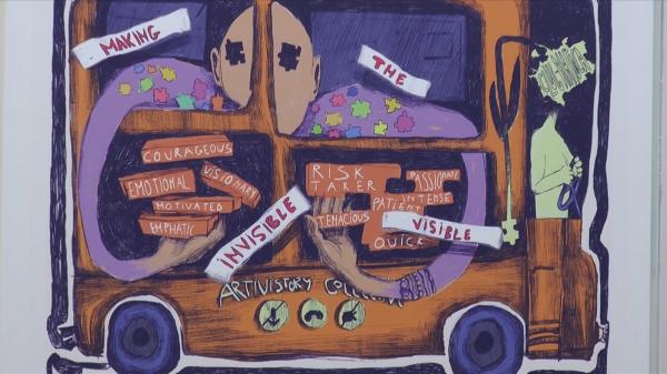 Expoziţie inedită la Cluj: Benzi desenate uriaşe realizate de studenţii de la Universitatea de Artă și Design