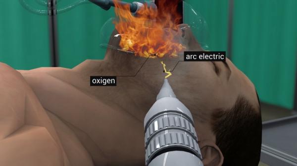 ANIMAŢIE GRAFICĂ. Un pacient a luat foc pe masa de operaţie, în Timişoara. E acelaşi spital unde ancheta Observator a arătat cum pacienţii mor infectaţi cu bacterii