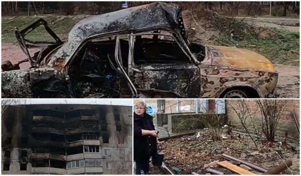 Irpin a devenit un oraş fantomă. Rușii nu au cruțat nimic, iar oamenii și-au îngropat vecinii în fața blocurilor