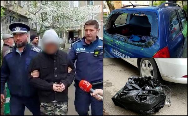 „Performanţa” unui tânăr timişorean: a distrus 16 maşini într-o parcare, spre disperarea proprietarilor
