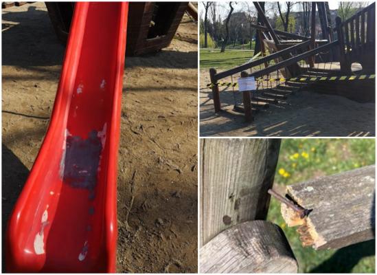 Controale la locurile de joacă din Timiş. Leagănele şi balansoarele nesigure, un real pericol pentru copii