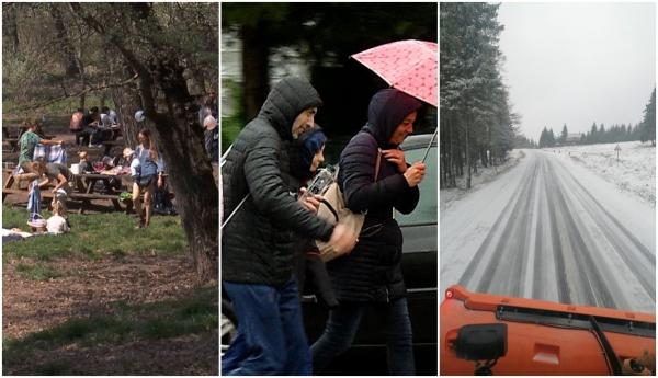 România a schimbat anotimpul, peste noapte: De la 25 de grade, la ploi, zăpadă şi temperaturi negative. Când revine căldura