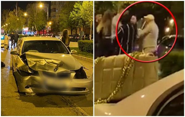 Scandal monstru după un accident rutier în Ploieşti: A ieşit cu bâta să îşi facă singur dreptate