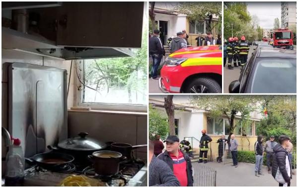 Explozie într-un bloc din Galaţi: Doi copii de 9 şi 10 ani erau singuri acasă în acel moment