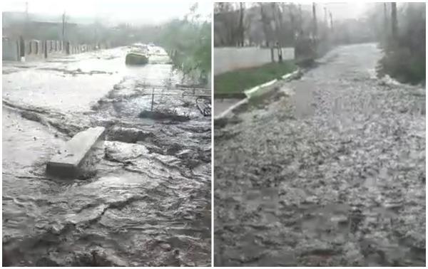 "Aşa, în halul ăsta, să vină atâta apă niciodată n-a fost". Ploile au făcut prăpăd în Vaslui: 20 de kilometri de drumuri, măturate de ape