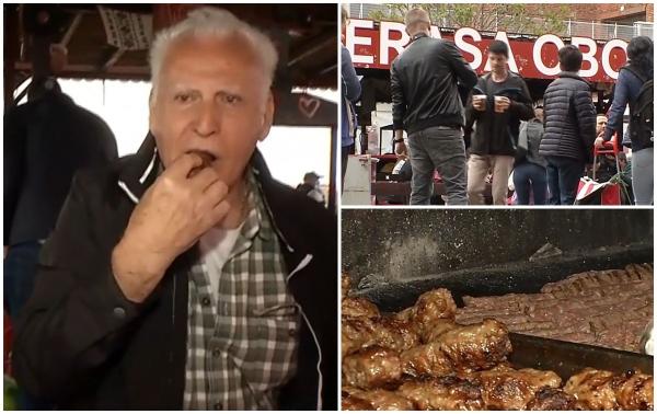 Sergiu trăieşte de 70 de ani în Israel, dar a venit 2.000 de kilometri pentru a gusta din micii din Piaţa Obor: "Am auzit că sunt cei mai buni din ţară"