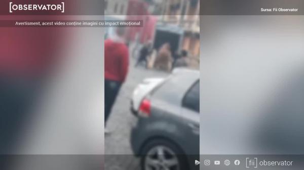 Cal abuzat de mai mulţi oameni, imediat după încheierea festivalului Junii Braşovului