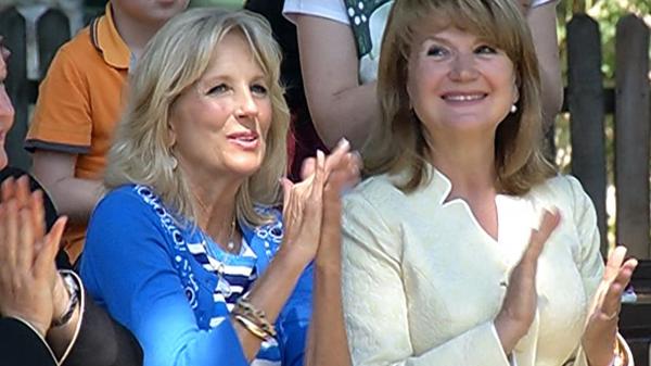 Imagini de la prima vizită a lui Jill Biden în România, în 2014. Coincidență, temele vizitei erau Ucraina şi securitatea energetică