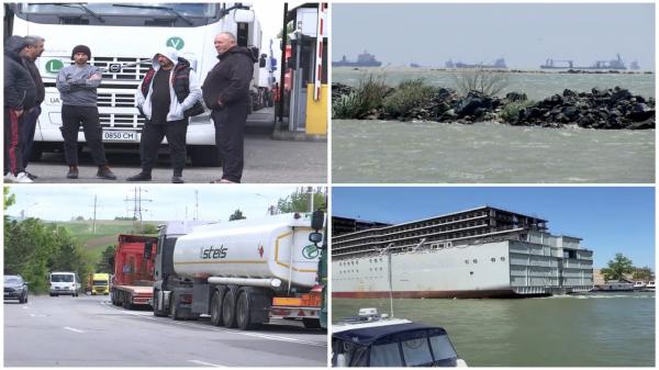 "Dacă nu sunt dane libere, vor bloca exact ca pe autostradă circulaţia" E haos la graniţele României cu Ucraina, sute de tone de marfă blocate în vămi