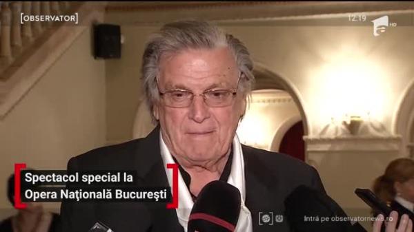 Ambasadorul David Saranga a cântat o operă a Mariei Tănase, pe scena Operei Române
