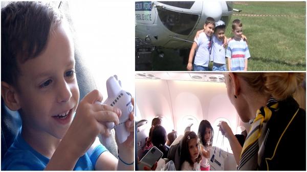 "Îmi place că suntem foarte sus şi pot să văd tot". De 1 iunie, peste 800 de copii din ţară au zburat deasupra lumii