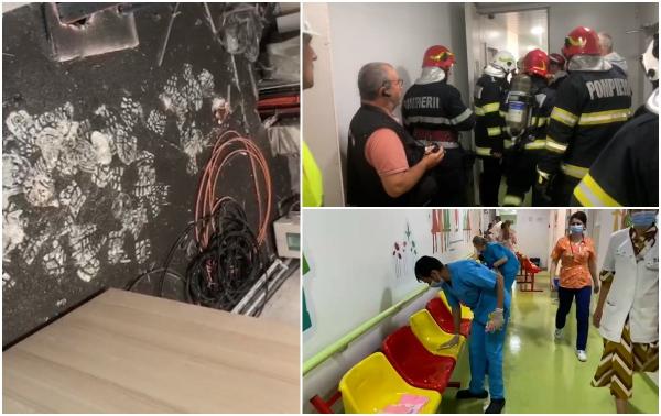 Primele imagini din interiorul Spitalului de Copii Sfânta Maria din Iași. Surse: A fost un scurtcircuit la un crematoriu care urma să fie dezafectat