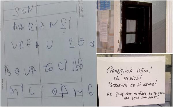 Marian, hoţul care a furat de 3 ori în 7 zile documente clasificate de la Ministerul Justiţiei. A lăsat bilet cu ce vrea în schimbul actelor