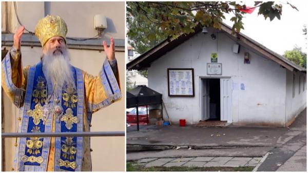 Preoţii şi credincioşii din Constanţa păzesc biserica de pe trotuar, ca să nu fie pusă la pământ de buldozere. Când ar urma să fie dărâmată
