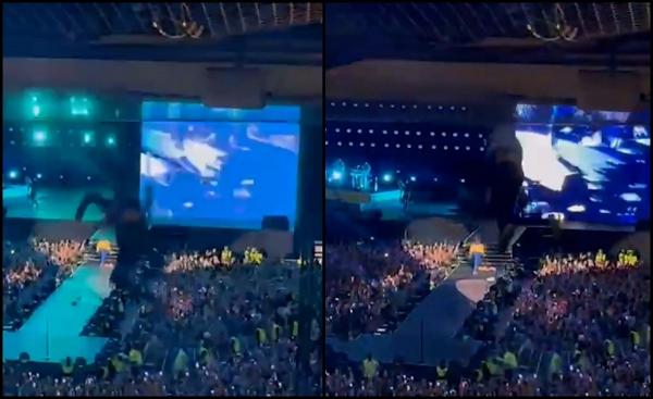Momentul dramatic în care un tânăr cade de la balcon, în timpul unui concert al lui Harry Styles