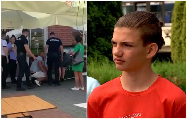 Mărturia adolescentului erou care a sărit în apărarea unei băimărence tâlhărite în plină stradă de un bărbat agresiv