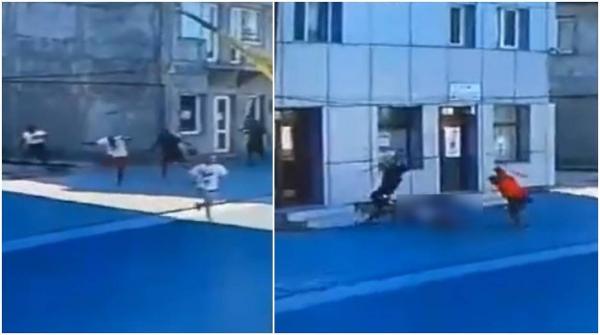 Două grupări rivale, piețari, s-au atacat cu bâtele pe o stradă din Cogeleac.  Un tânăr a fost ucis în bătaie