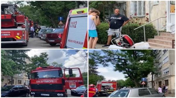 Incendiu la etajul 4 al unui bloc din Timişoara. 27 de persoane, dintre care 7 copii, au fost evacuate