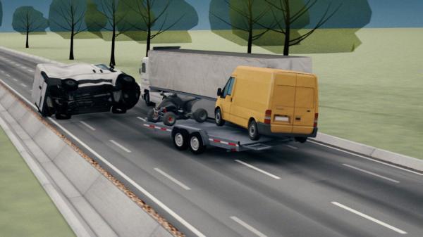 ANIMAȚIE GRAFICĂ. Cum s-a produs accidentul cu doi morți din Calafat. Șoferul vinovat nu băuse, însă cel care staționa consumase alcool