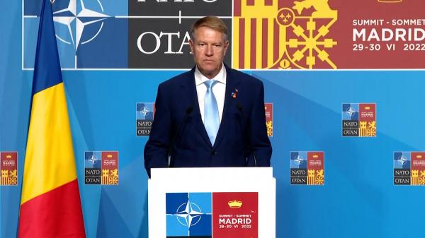 Ce așteptări are România la summitul NATO? Iohannis: Marea Neagră să fie zonă de interes strategic, Rusia să fie declarată amenințare semnificativă