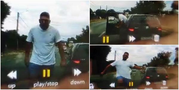 Gest șocant al unui șofer, după o șicanare în traficul din Iași. Momentul a fost filmat cu o cameră de bord