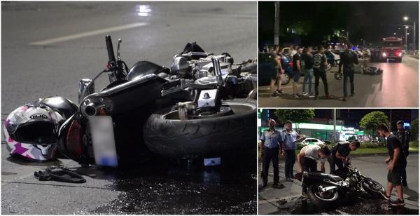 Iubiți pe motocicletă, spulberați pe bulevardul Iuliu Maniu din București. El a ajuns la spital cu fractură de coloană, ea cu piciorul rupt