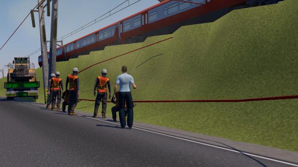 Animație grafică: Cum s-a petrecut accidentul neobișnuit din Vâlcea, în care au fost implicate un TIR și un tren. Șapte oameni au fost în pericol de moarte