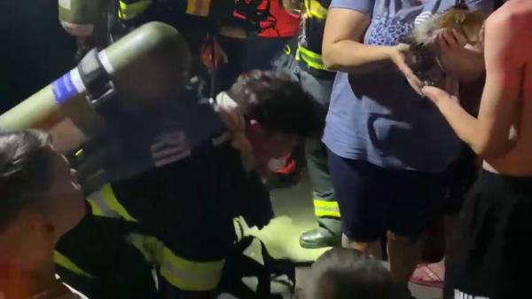 Un căţel şi doi cobai, captivi într-un apartament cuprins de flăcări, în Timişoara. Pompierii au reuşit să îi scoată la timp