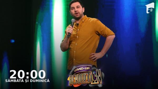 Stand-up Revolution: Raul Gheba, invitatul serii: "Eu sunt tot ce urăște Dana Budeanu, că sunt fătălău"