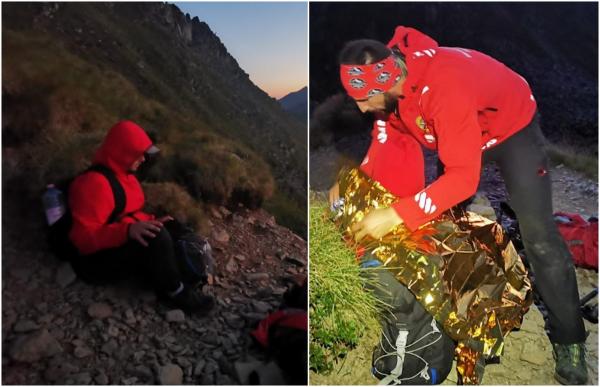 Îmbrăcat nepotrivit, fără lanternă sau experienţă. Un turist epuizat, abandonat de prieteni, a fost recuperat de salvamontişti