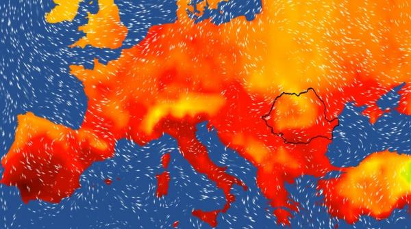 Vremea 25 iulie - 7 august 2022. Peste 40 de grade la umbră și nopți tropicale. Temperaturile scad ușor după 31 iulie