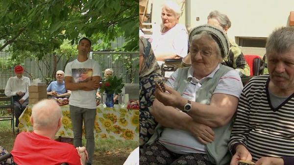 Remus a crescut de la 10 ani într-o casă de copii, iar acum face acte caritabile: a cumpărat îngheţată pentru toţi bătrânii dintr-un azil din Cluj