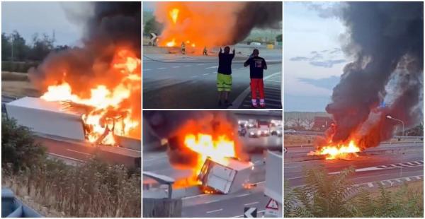 Florian, un șofer român de TIR, a murit carbonizat pe un drum din Italia. Camionul s-a răsturnat și a luat foc