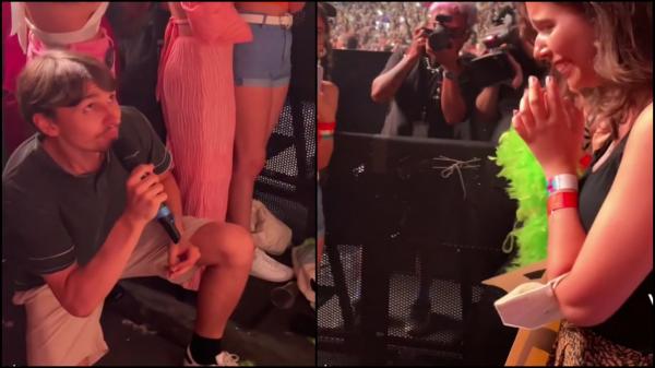 Un tânăr a oprit concertul lui Harry Styles pentru a-şi cere iubita în căsătorie. Reacţia artistului când a auzit răspunsul