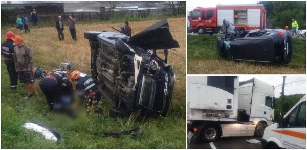 Adolescent mort, după un accident cumplit pe un drum din Iași. Băiatul a fost prins sub o mașină spulberată de TIR, în Cristești 