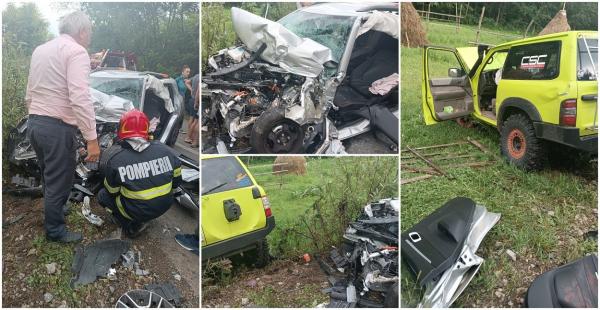 Șase victime, între care un copilaș de nici 2 ani, pe un drum din Maramureș. Un tânăr a intrat cu mașina pe contrasens