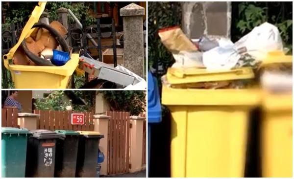 Locuitorii din Baia Mare rămân cu gunoiul la poartă şi se aleg cu amenzi, pentru că nu ştiu cum să colecteze selectiv