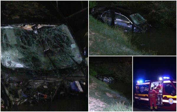 "Unul e cu capul sub apă şi voi nu l-aţi scos, mă?!" S-a urcat băut la volan şi şi-a condus unul dintre cei 4 prieteni spre moarte. Filmul accidentului din Vaslui