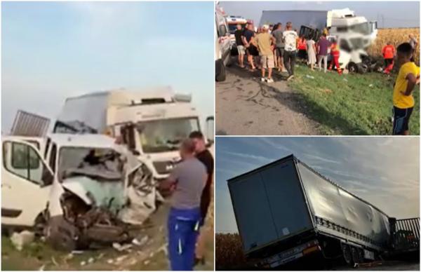 Filmul accidentului devastator din Călăraşi în care o persoană a murit şi alte şase au fost rănite