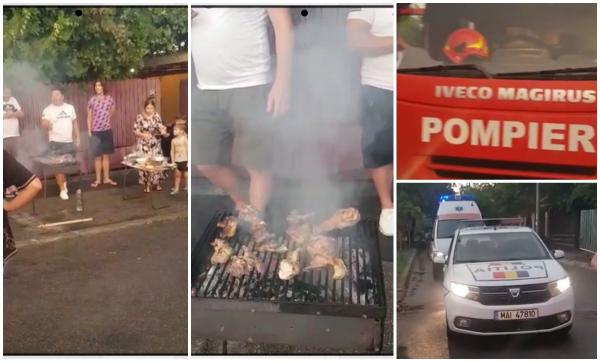 "Ia uite, mă, vine şi elicopterul!". Pompierii din Bucureşti, adunați în jurul unui grătar după o alarmă falsă de incendiu