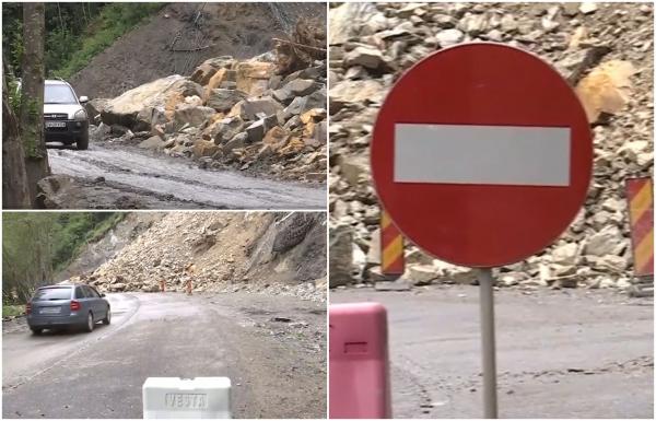 "Trec pe proprie răspundere". Drumul din România pe care locuitorii din două comune îşi riscă zilnic viaţa