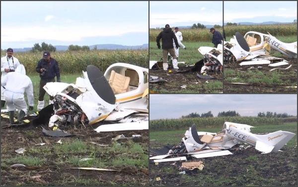 Accidentul aviatic din Suceava, în care doi oameni și-au pierdut viața, învăluit încă în mister. Nimeni nu știe când s-a prăbușit cu exactitate avionul