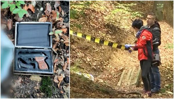 "Nu am pus mâna că ştiam, am sunat la poliție şi asta a fost". Un brașovean a găsit o armă aruncată pe jos, într-o pădure de lângă Poiană
