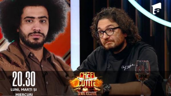 Chefi la cuțite. Aljab Wobi Hatem, apariţie spectaculoasă în faţa juraţilor. Dezvăluirile pe care le-a făcut despre ţinuta aleasă