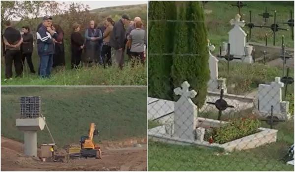 "De biserică, de cimitir nu te atingi". Protest la Nădășelu față de autostrada care va lega Clujul de Sălaj. Oamenii se tem că lucrările le vor distruge mormintele